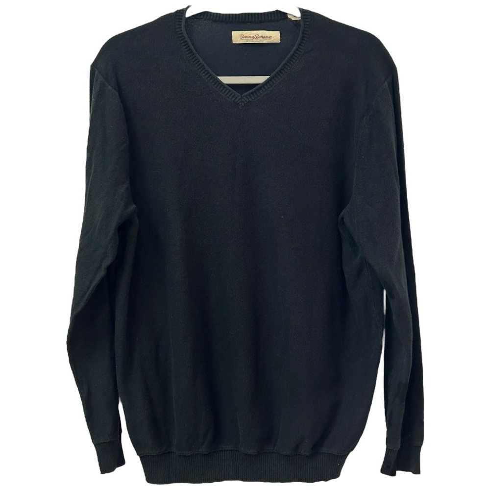 Tommy Bahama Men’s Black V Neck Sweater Sz M